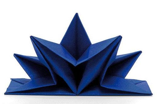 Sternform Servietten,  Farbe: blau, 12 Stück / pro Pack.